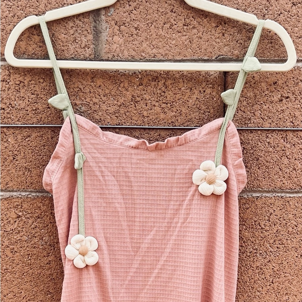 NWT Adorable Soft nightgown dress floral embroidery detail summer spring